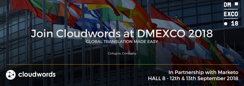 Join Cloudwords at DMEXCO 2018